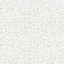 Wilmington Prints Au Naturel Ivory Green Floral Doodle Fabric