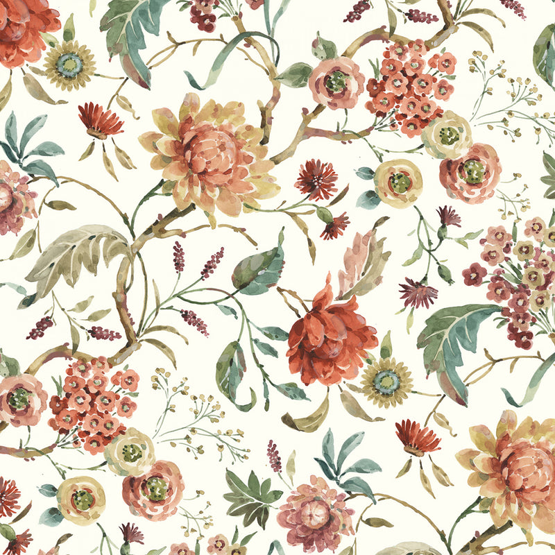 Wilmington Prints Season's Study Medium Floral Cream Fabric