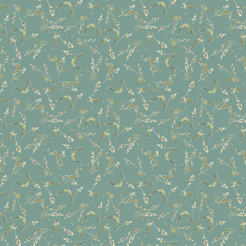 Wilmington Prints Season's Study Small Floral Teal Fabric