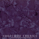 Hoffman Fabrics Batik Watercolors 34 Eggplant Fabric