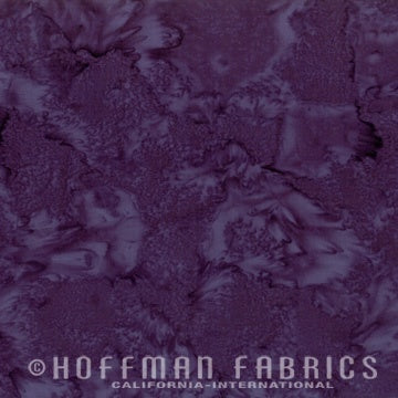 Hoffman Fabrics Batik Watercolors 34 Eggplant Fabric