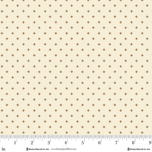 Henry Glass Buttercream And Brickle Bits Cube Clusters Cream Fabric