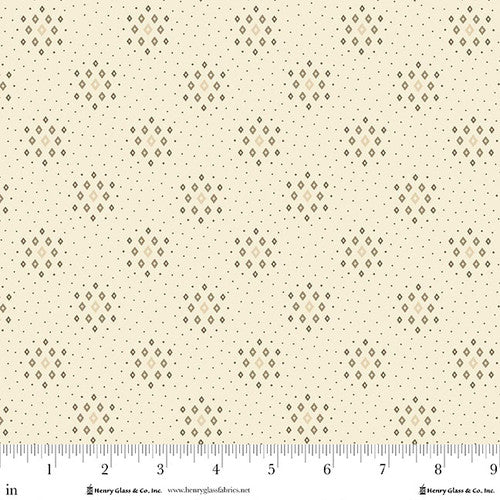 Henry Glass Buttercream And Brickle Bits Cinnamon Sugar Cream Fabric