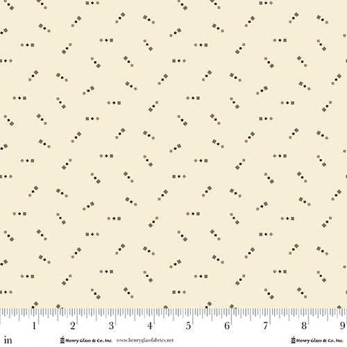 Henry Glass Buttercream And Brickle Bits Stacked Boxes Cream Fabric