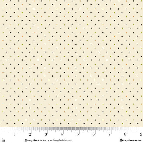 Henry Glass Buttercream And Brickle Bits Star Sprinkles Cream Fabric