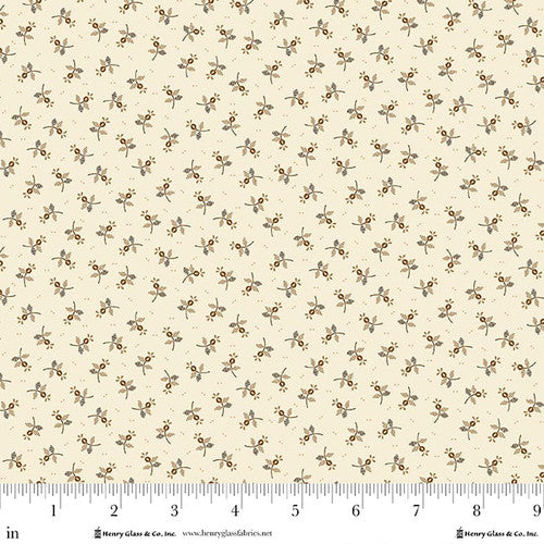 Henry Glass Buttercream And Brickle Bits Berry Sprays Cream Fabric