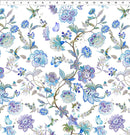 In The Beginning Fabrics Daydreams Floral Stems Blue Fabric