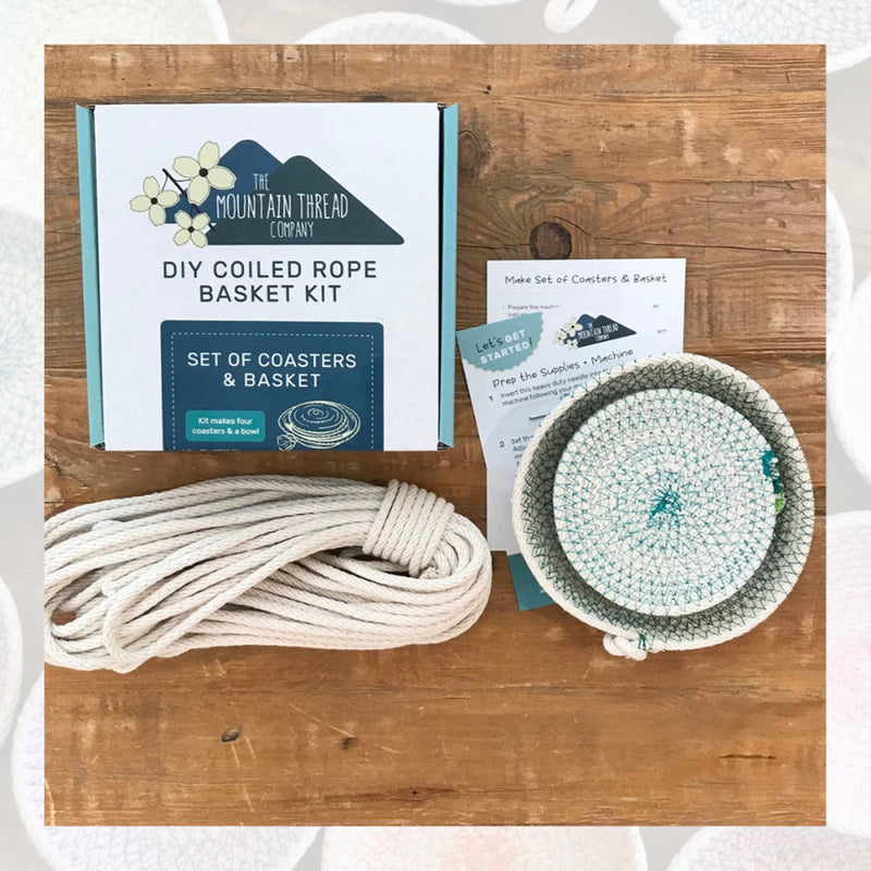 Coiled Rope Coasters And Basket Kit