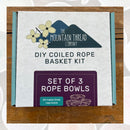 Coiled Rope Set Of Three Bowls Kit