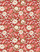 Wilmington Prints Sentiments Packed Floral Red Fabric ONLINE PURCHASE ONLY
