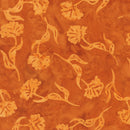 Windham Fabrics Fawn Mums Caramel Batik Fabric