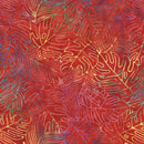 Windham Fabrics Fawn Fall Leaves Mandarin Batik Fabric