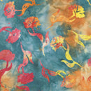 Windham Fabrics Fawn Mums Foliage Batik Fabric
