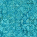 Windham Fabrics Fawn Line Squares Turquoise Batik Fabric