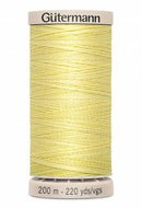 Gutermann Hand Quilting 200M/220YD Cotton Thread 349 Canary