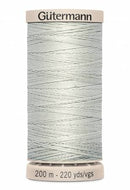Gutermann Hand Quilting 200M/220YD Cotton Thread 618 Tuskegee Grey
