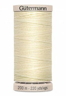 Gutermann Hand Quilting 200M/220YD Cotton Thread 919 Light Pearl