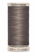 Gutermann Hand Quilting 200M/220YD Cotton Thread 1225 Khaki