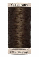 Gutermann Hand Quilting 200M/220YD Cotton Thread 1712 Chocolate