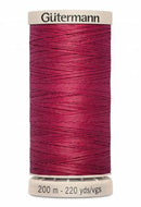 Gutermann Hand Quilting 200M/220YD Cotton Thread 2453 Cranberry
