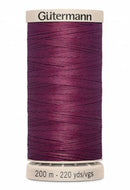 Gutermann Hand Quilting 200M/220YD Cotton Thread 2833 Wine