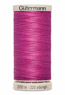 Gutermann Hand Quilting 200M/220YD Cotton Thread 2955 Hot Pink
