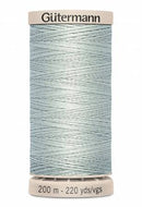 Gutermann Hand Quilting 200M/220YD Cotton Thread 4507 Light Grey