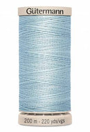 Gutermann Hand Quilting 200M/220YD Cotton Thread 6217 Light Blue