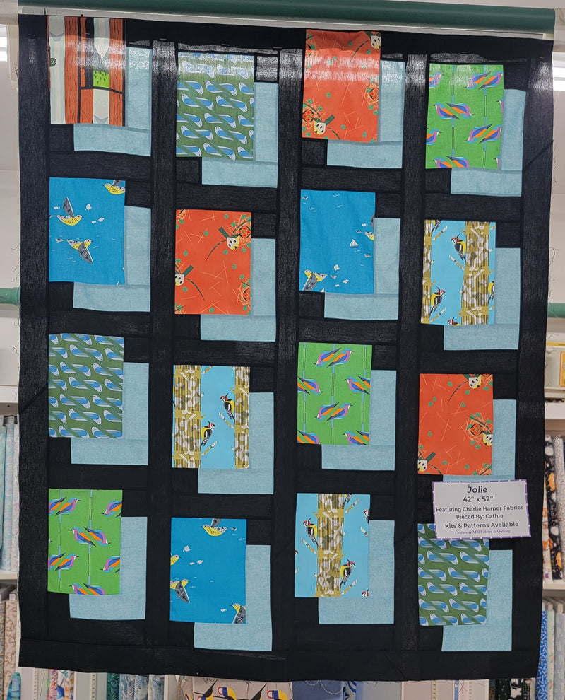 Jolie Quilt Kit Featuring Charley Harper Fabric