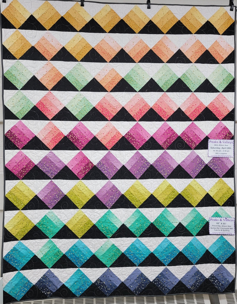 Peaks & Valleys Quilt Class~June 7, 2025