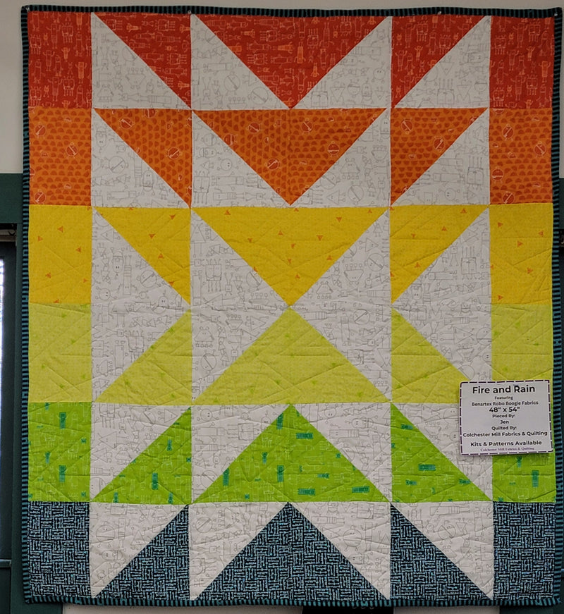 Fire And Rain Quilt Kit