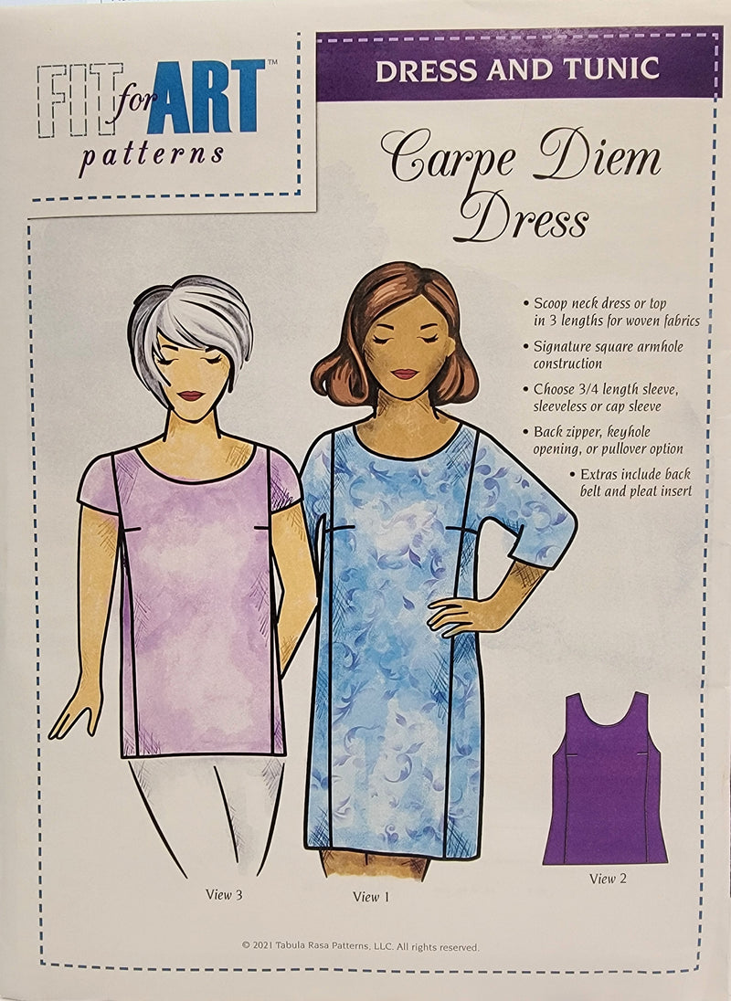 Fit For Art Patterns Carpe Diem Dress Pattern