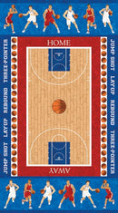 Northcott Fabrics Stonehenge Kids Hoops Panel ONLINE PURCHASE ONLY