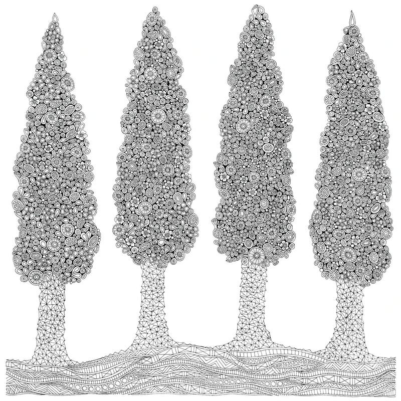 Enchanted Grove Mandala Coloring Book