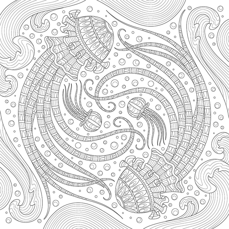 My Ocean Mandala Coloring Book
