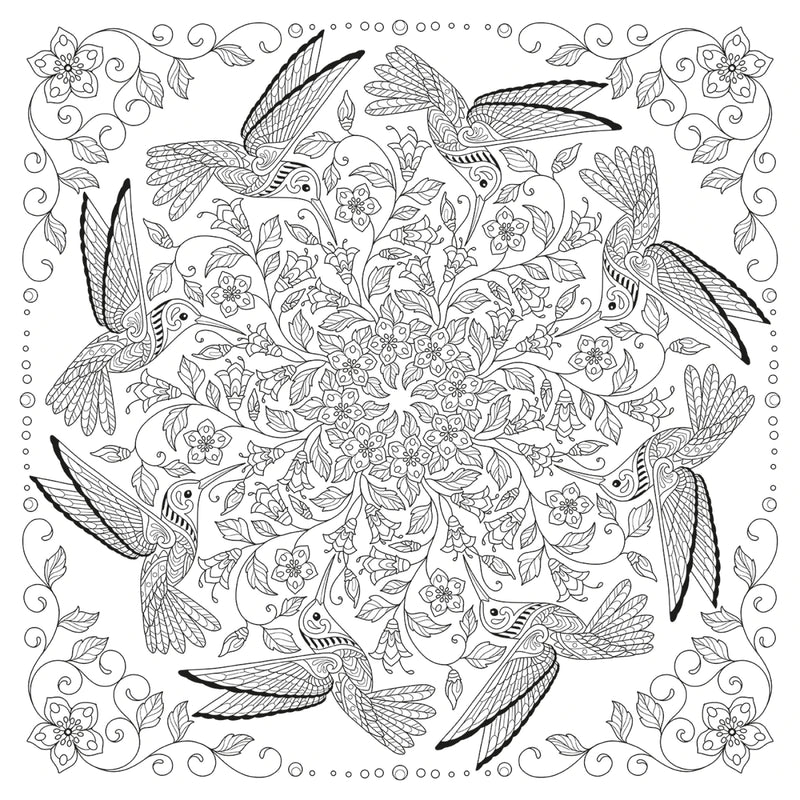 My Bird Mandala Coloring Book