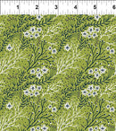 In The Beginning Fabrics Whimsy Sprigs Green Fabric