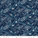 Henry Glass Milky Way Glow Collection Galaxy Navy Fabric