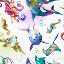 3 Wishes Shining Sea Sealife Fabric