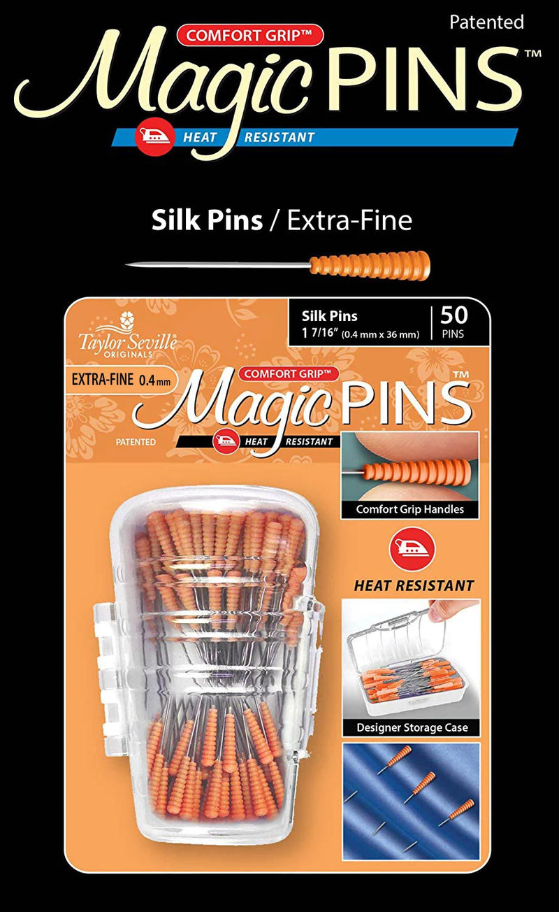 Taylor Mate Magic Pins Silk Extra Fine 50 Count