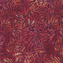 Island Batik Salsa Tear Drops Red Burgundy Batik Fabric