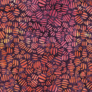 Island Batik Salsa Striped Circles Purple Jelly Batik Fabric