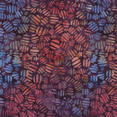 Island Batik Salsa Striped Circles Purple Hyacinth Batik Fabric