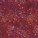 Island Batik Salsa Petal Flower Redwood Batik Fabric