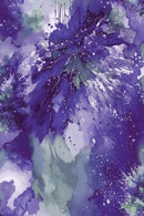 Henry Glass Watercolor Wonder Splash Of Colors Lavender Green Wide Back Fabric