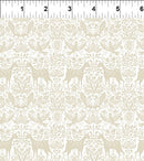 In The Beginning Fabrics Whimsy Wildlife Beige Fabric