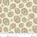 Henry Glass Candlelight and Romance Floral Wreaths Cream Wide Back Fabric