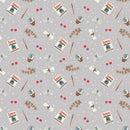 Camelot Fabrics Harry Potter Ravenclaw Icons Grey Fabric