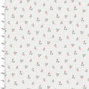 3 Wishes Sweet Woodland Rosey Gingham White Fabric