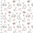 3 Wishes Sweet Woodland Cuddle Crew White Fabric
